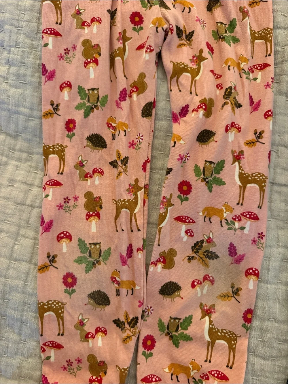 Girls' Mixed Pattern Holiday Leggings Set - size 6-7
